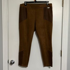 Marc New York suede-look pull-on pants